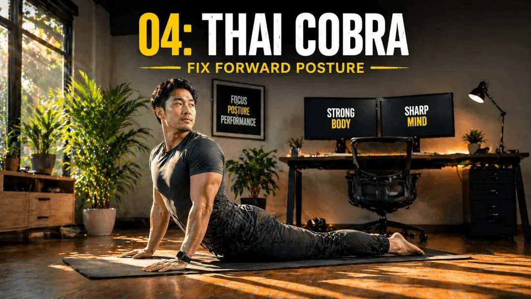 Thai cobra stretch for IT back relief thoracic opener